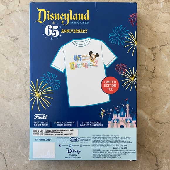 Disneyland 65th Anniversary Unisex T-shirt size L - Picture 3 of 8